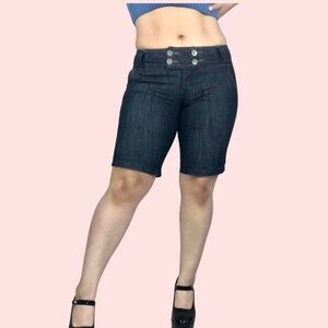 Y2K DARK WASH SHORTS